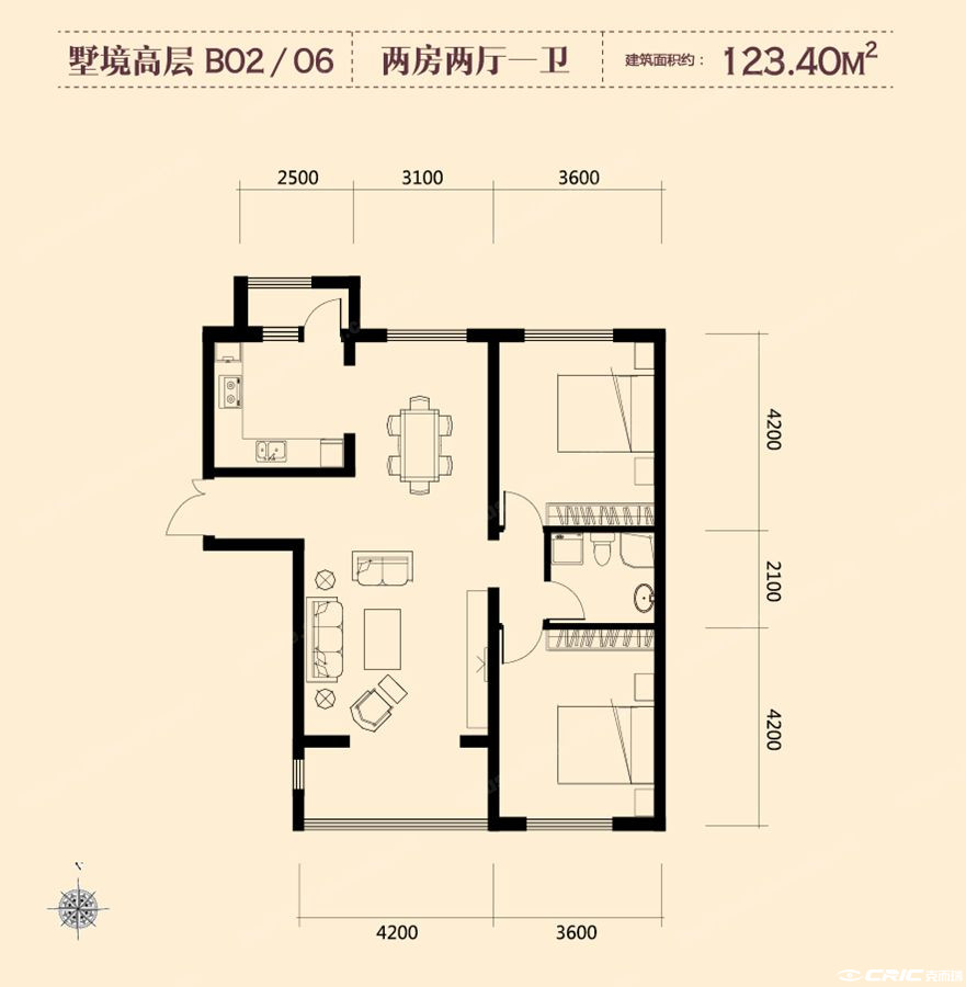 B6户型图