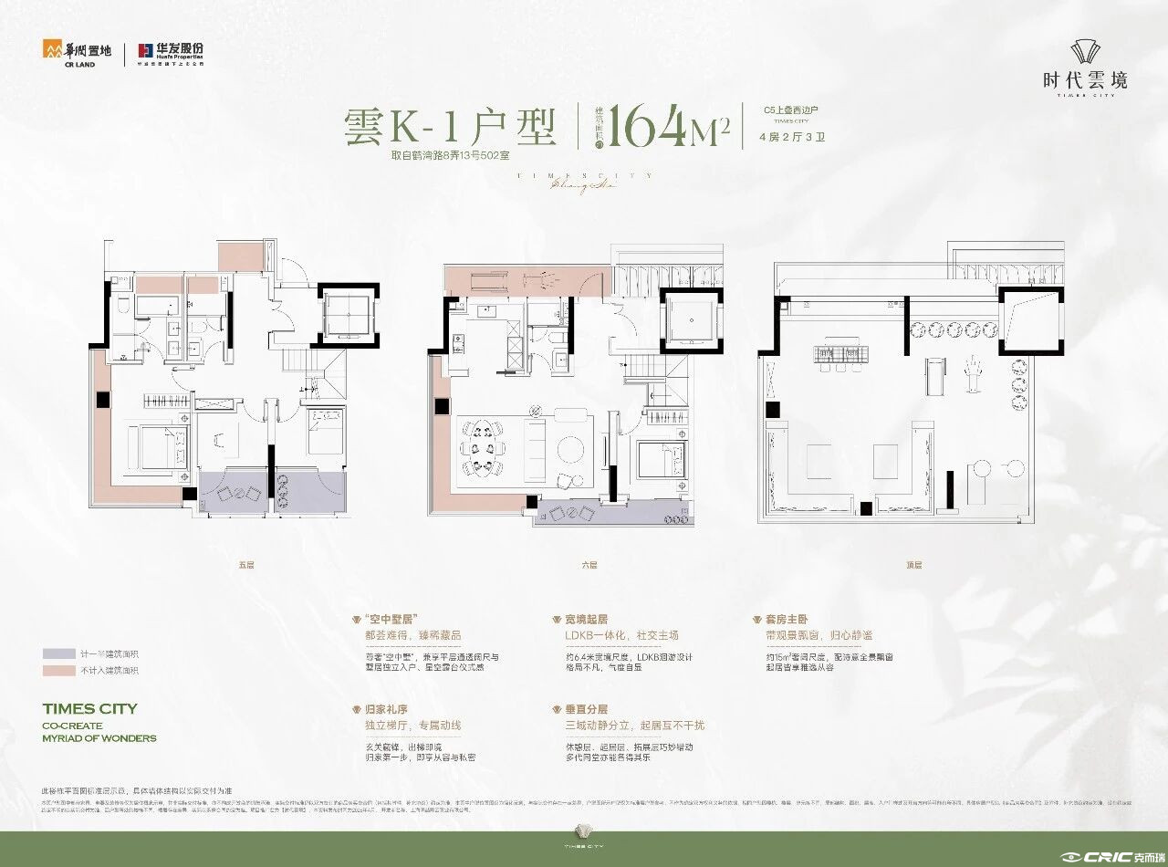 云K-1户型 164㎡-2户型图