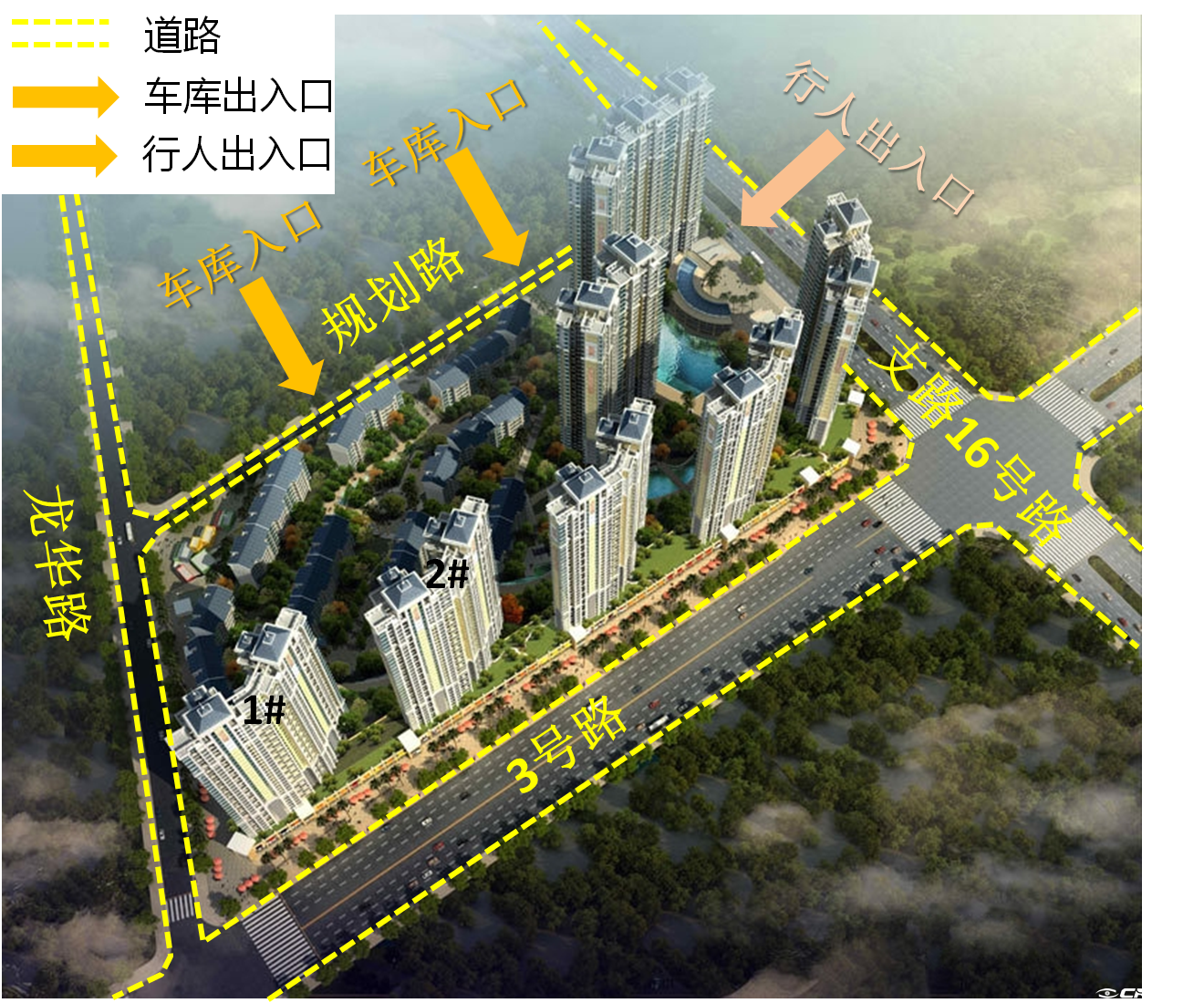 八桂绿城·龙庭水岸 效果图