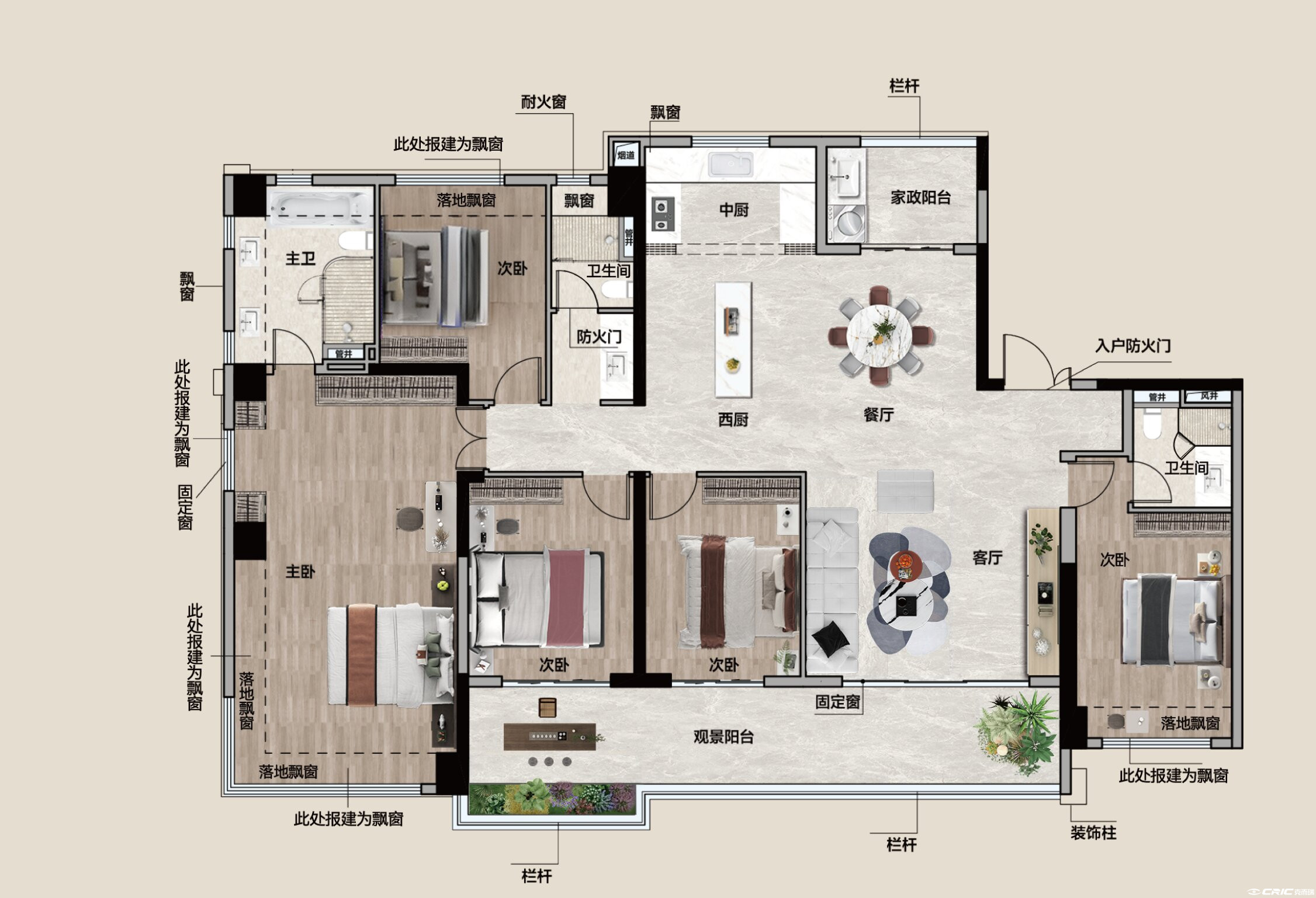 226㎡户型户型图