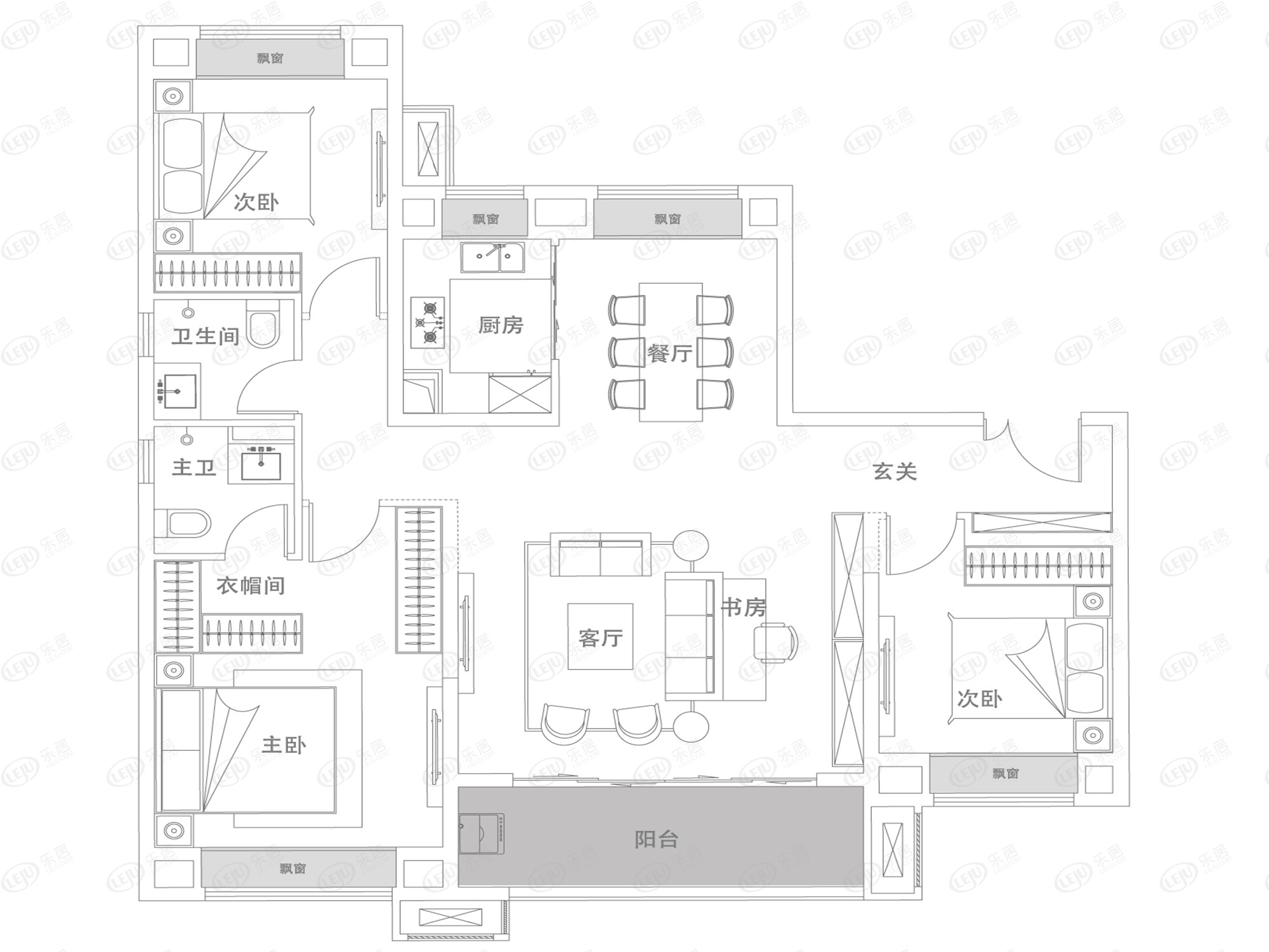 E1/E2户型图