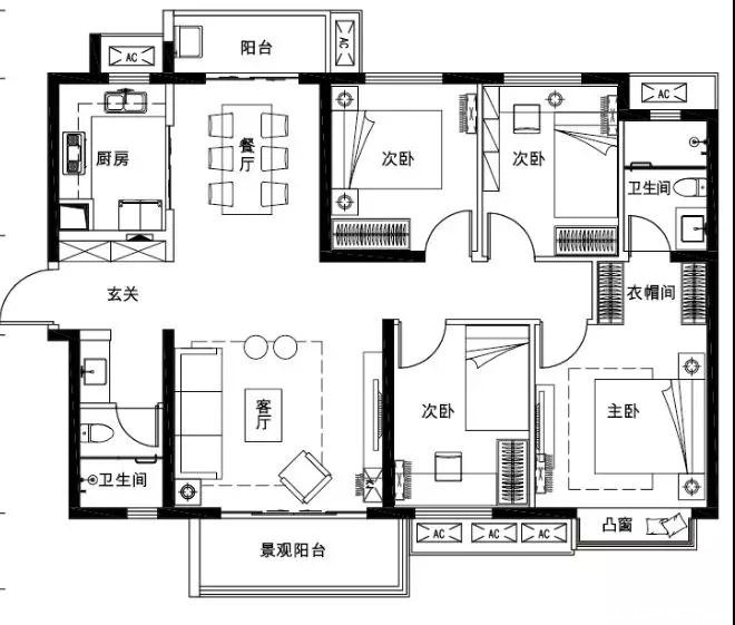 D户型户型图