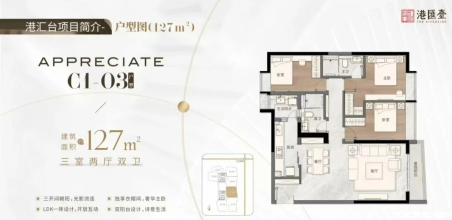 127㎡户型户型图