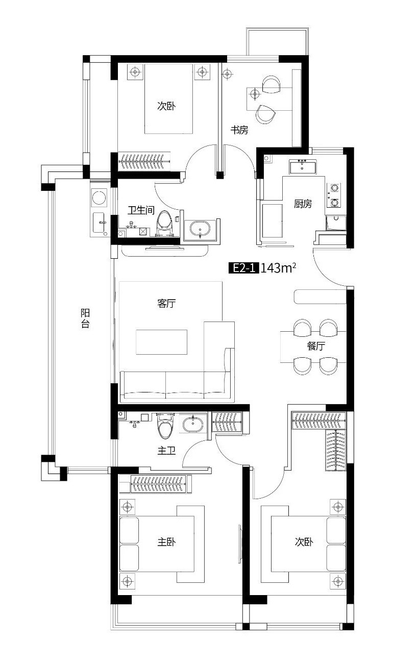143户型图