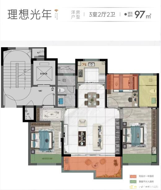 97-3-2-2户型图