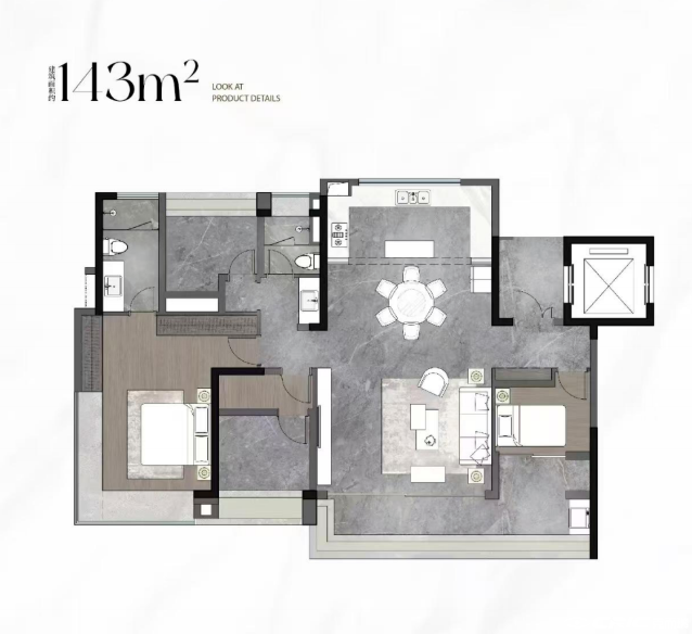 143㎡户型户型图
