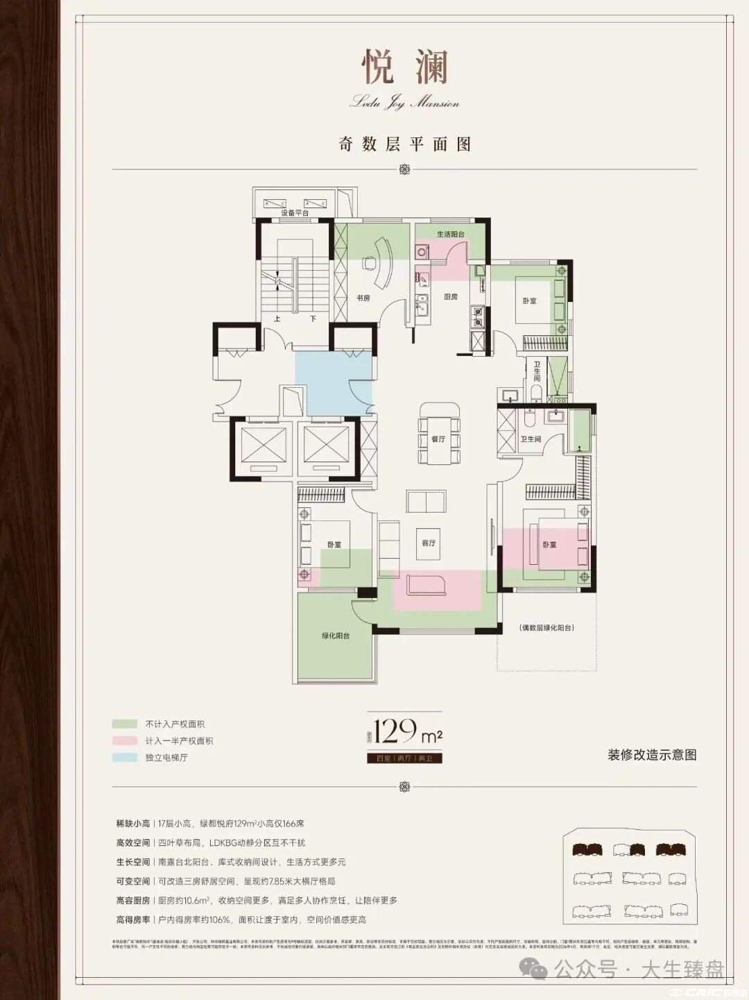 129㎡悦澜户型图