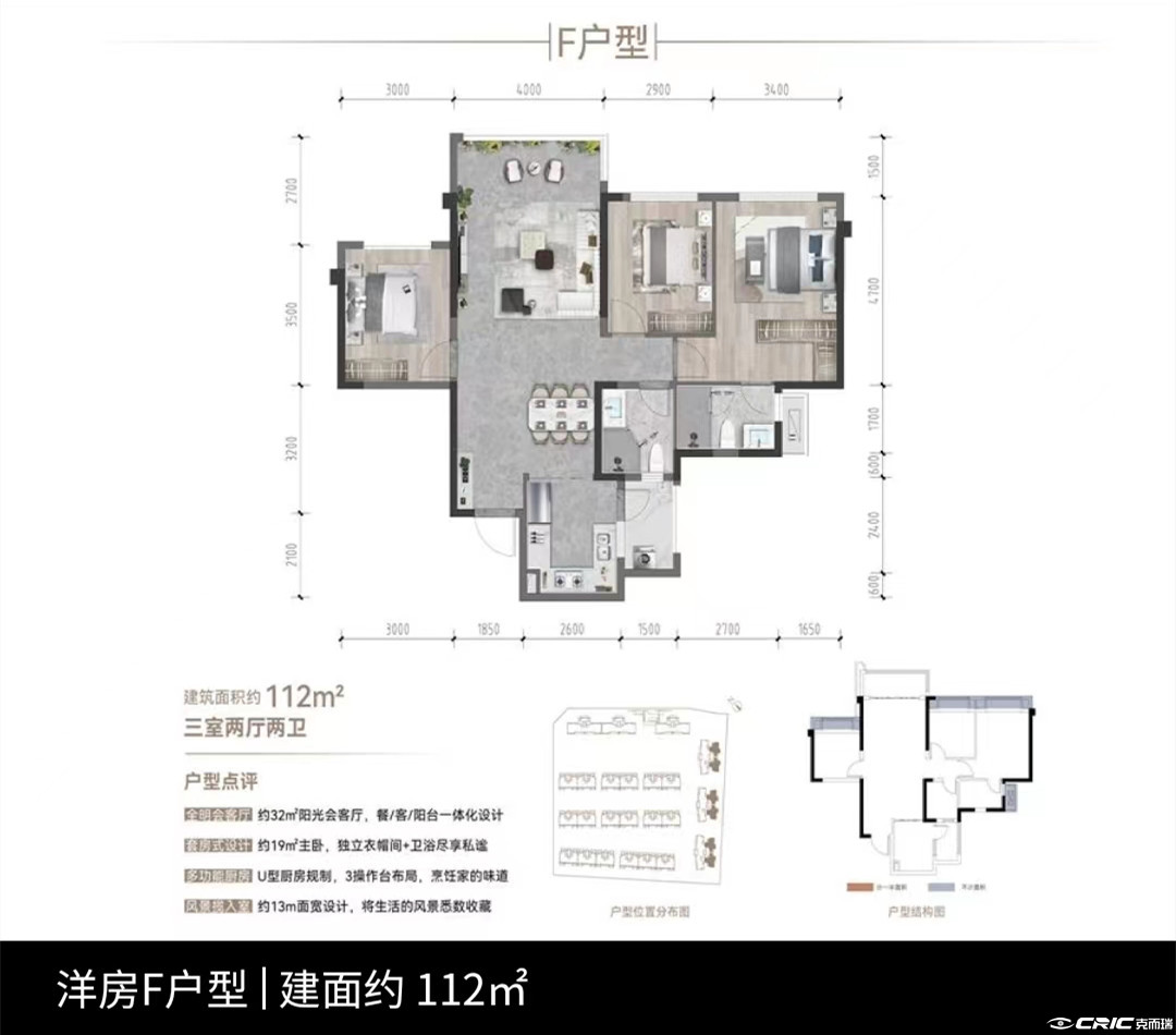 F户型-112㎡户型图