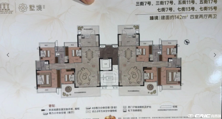130-142㎡户型户型图