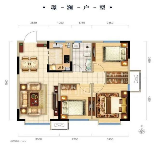 璟澜户型户型图