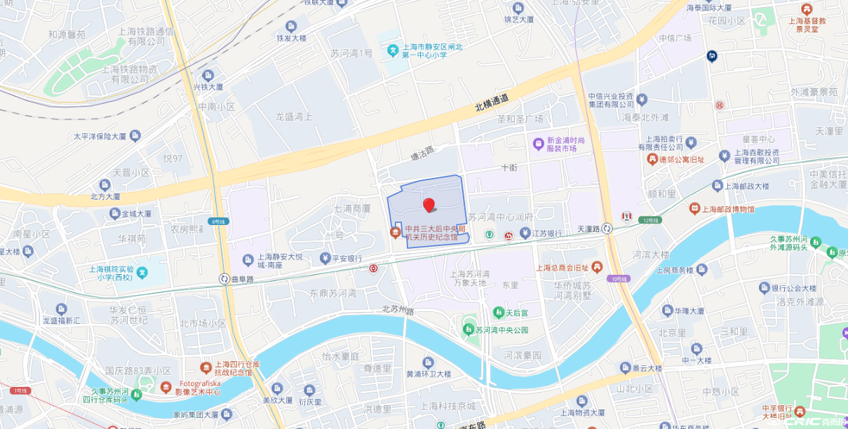 招商越秀星狮瑞城静安区C070102单元32-04地块住宅项目 区位交通图