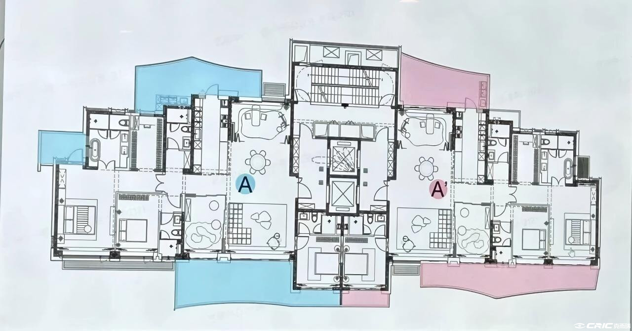 鸿屿長洲 约208㎡户型图