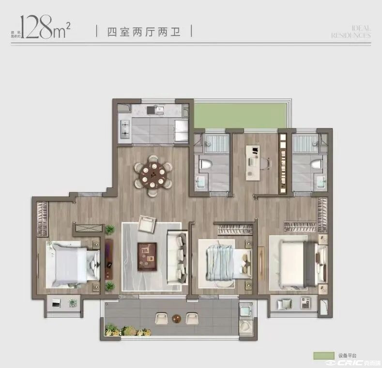 128户型图