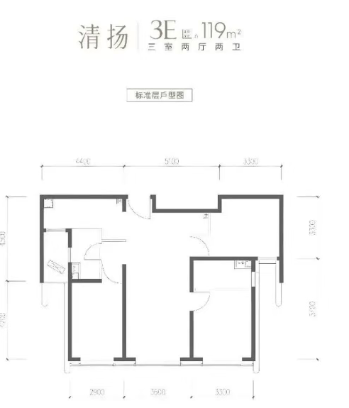 三房户型图