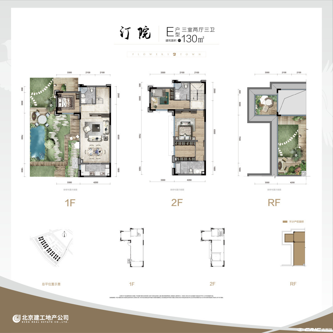 E户型-130㎡户型图