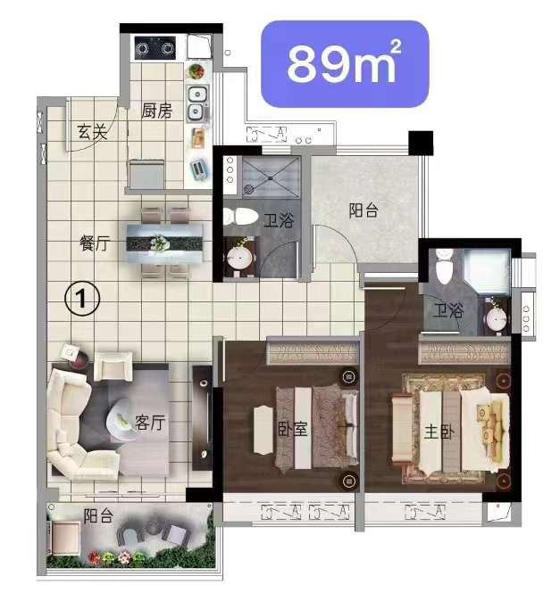 C1户型图