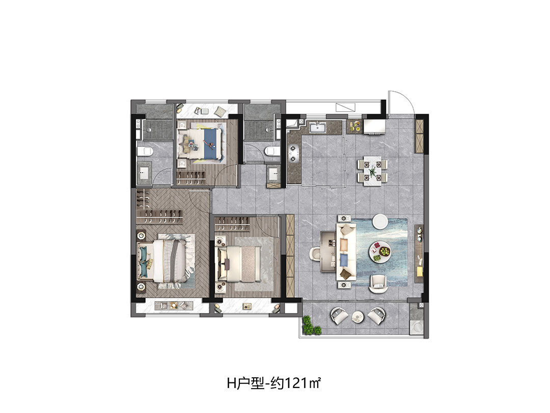 H户型图