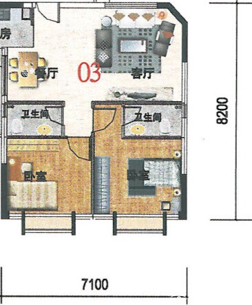 B4户型图