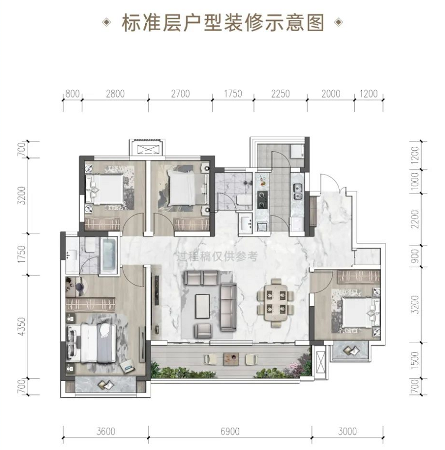 C户型-127㎡户型图