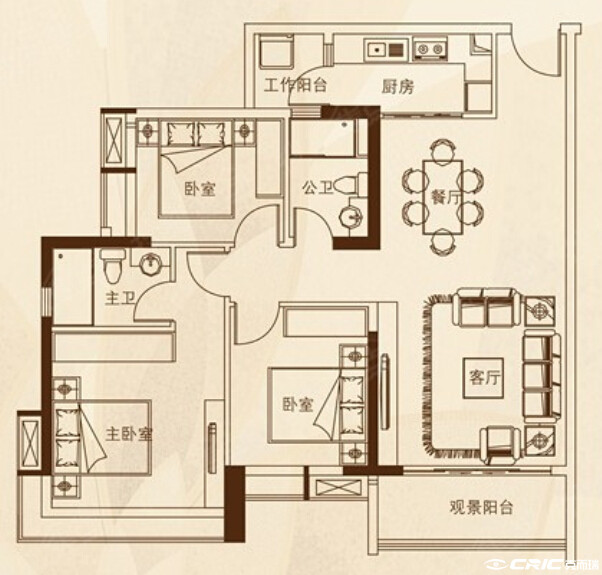 C3户型图