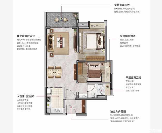 05户型76平方米户型图