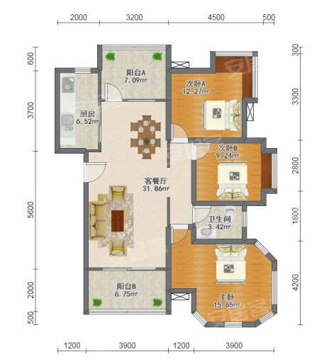 98.69户型图