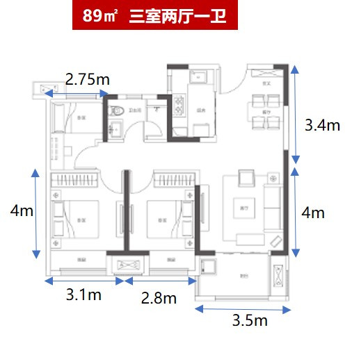 89户型图