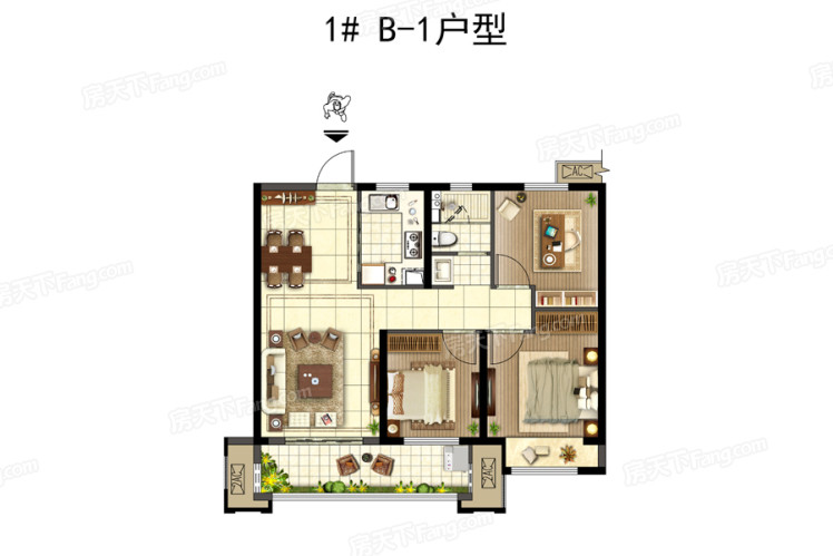 B1户型图