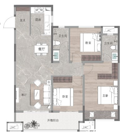115平户型图