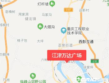 江津万达广场 区位交通图