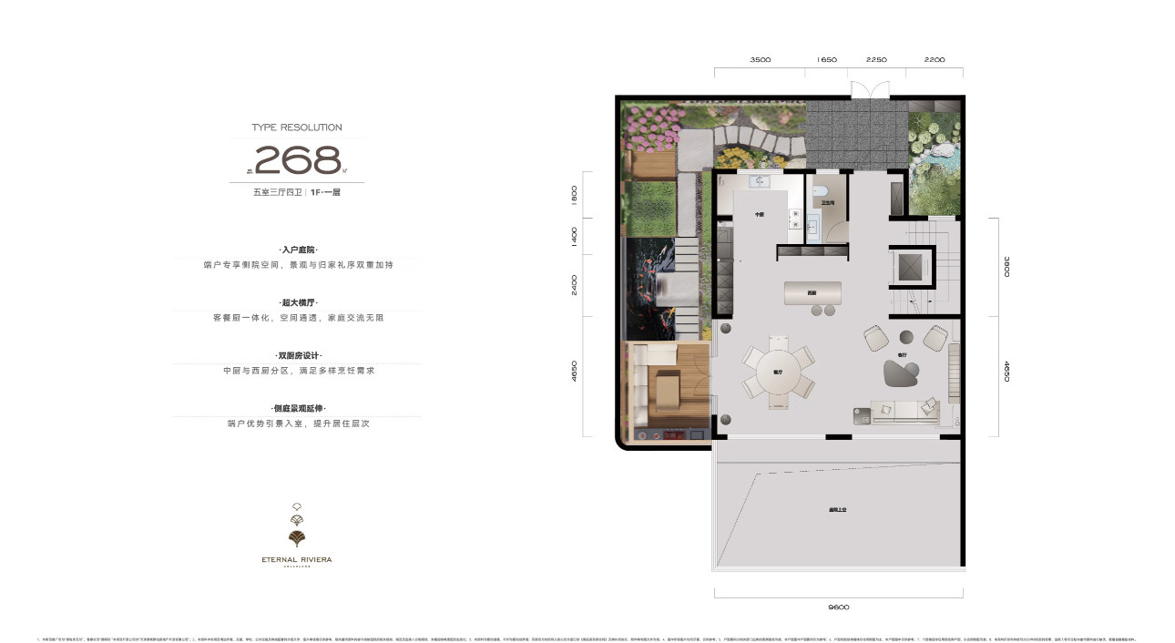 268㎡联排户型图