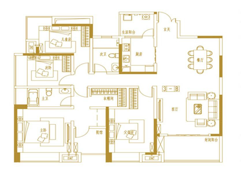 153㎡户型图
