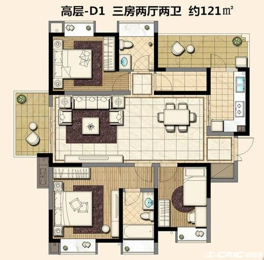 D1户型图