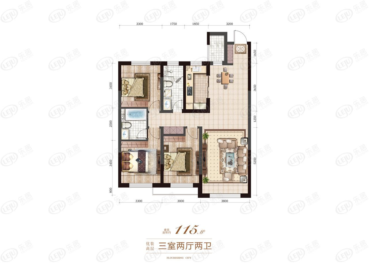 五房户型图