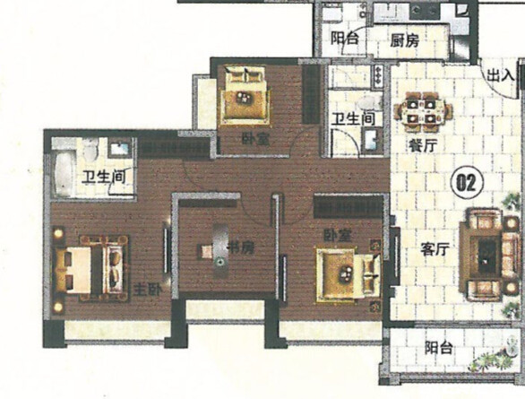 D1户型图