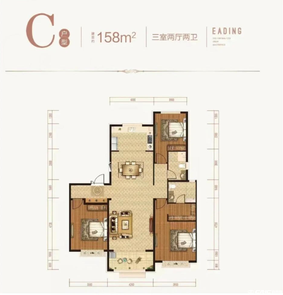 天玺158户型图
