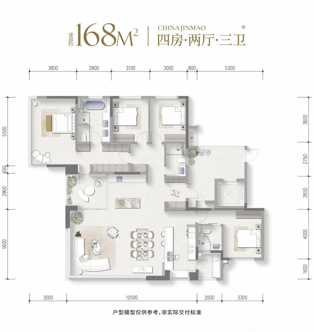 168户型户型图