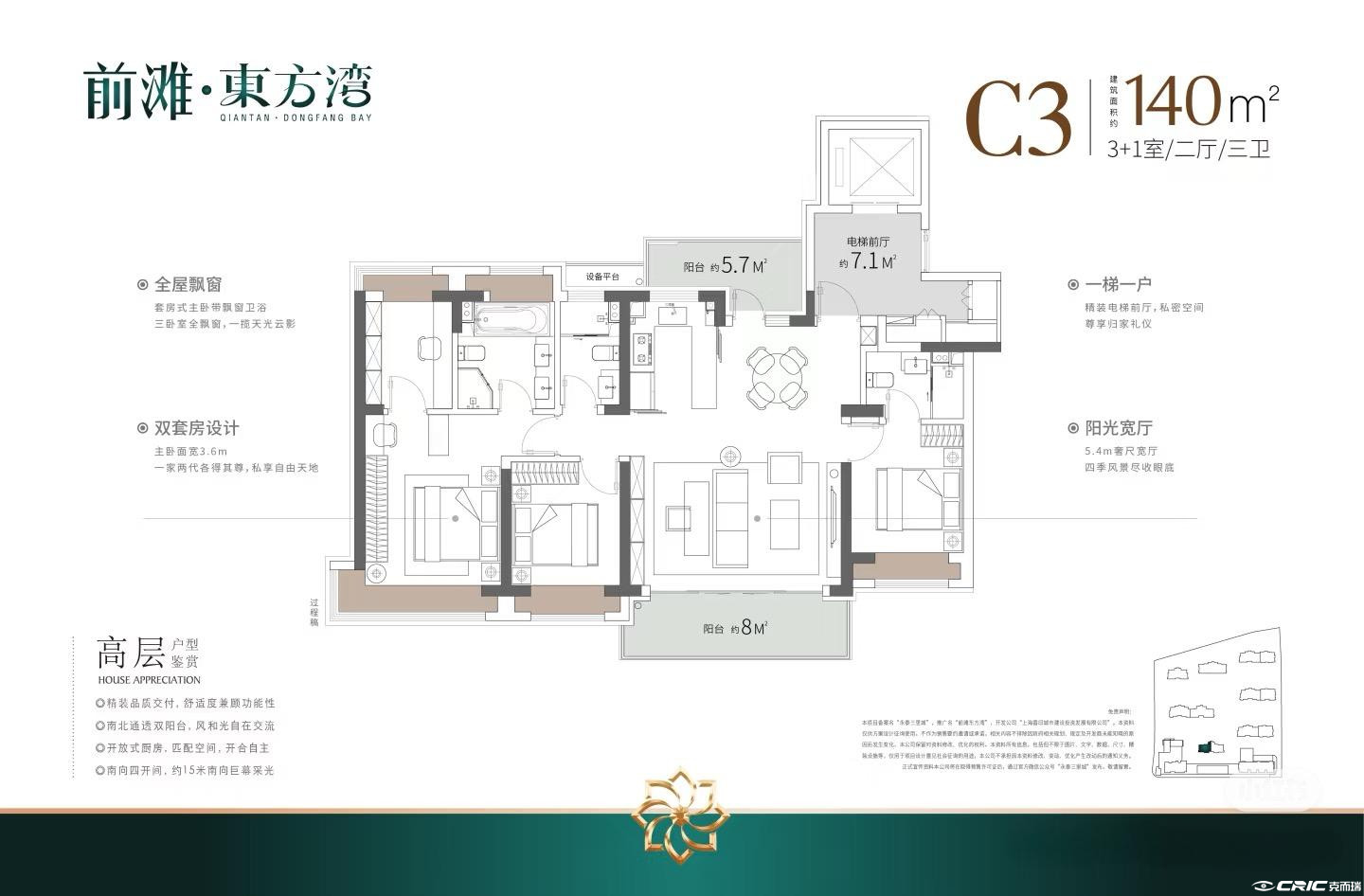 前滩·東方湾C户型图