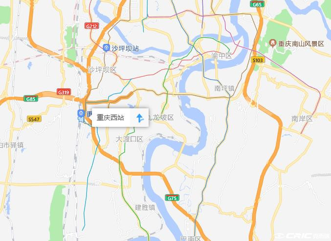 旭辉重庆之眼 区位交通图