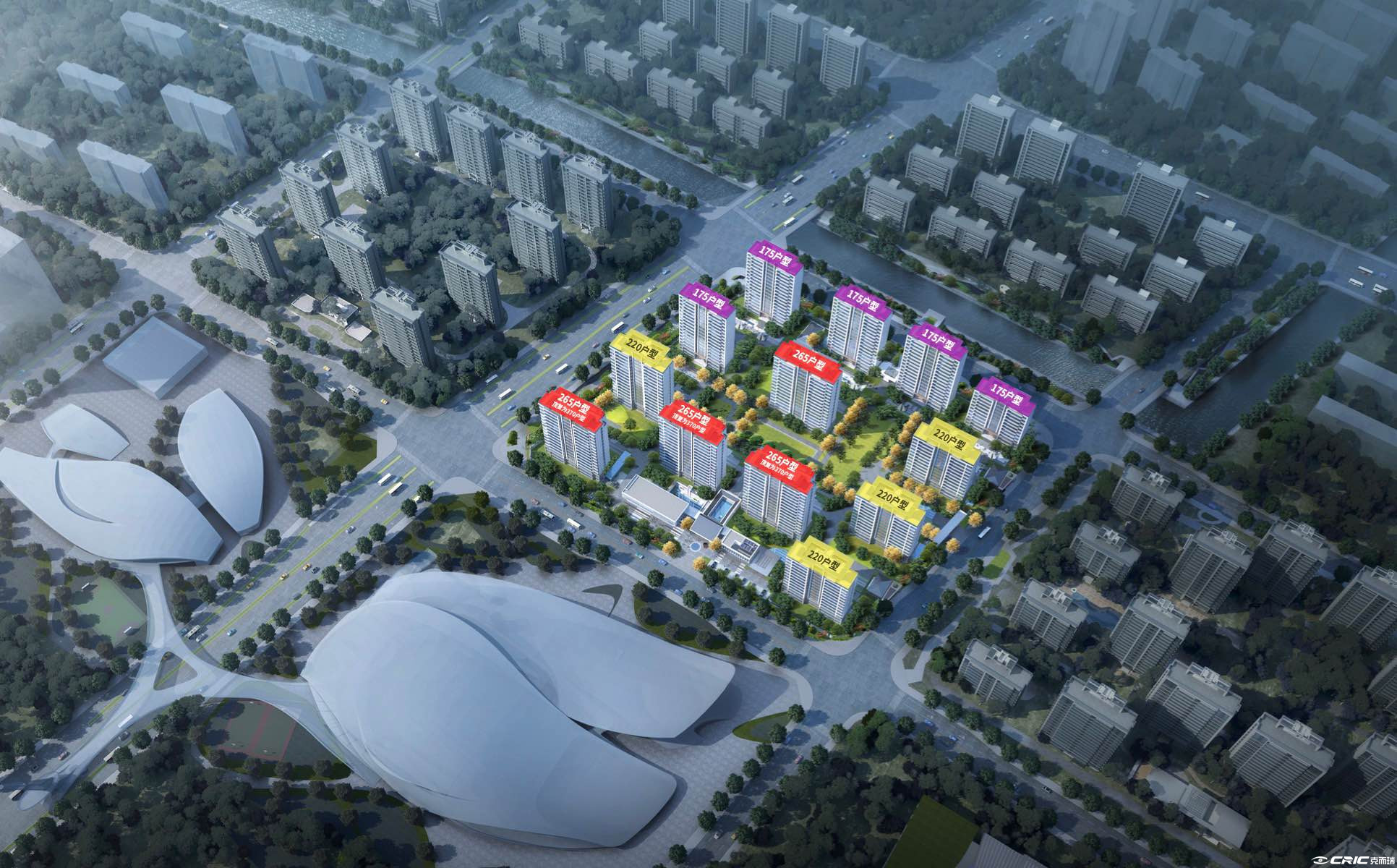 中建太泽之星御湖 效果图