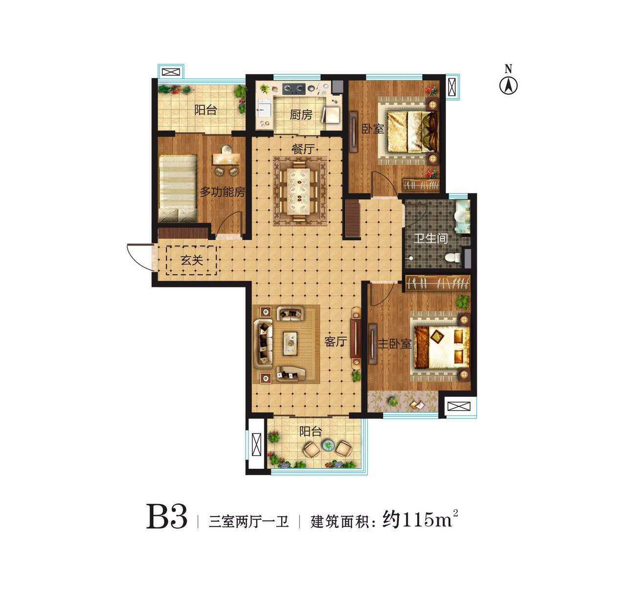 B3户型图