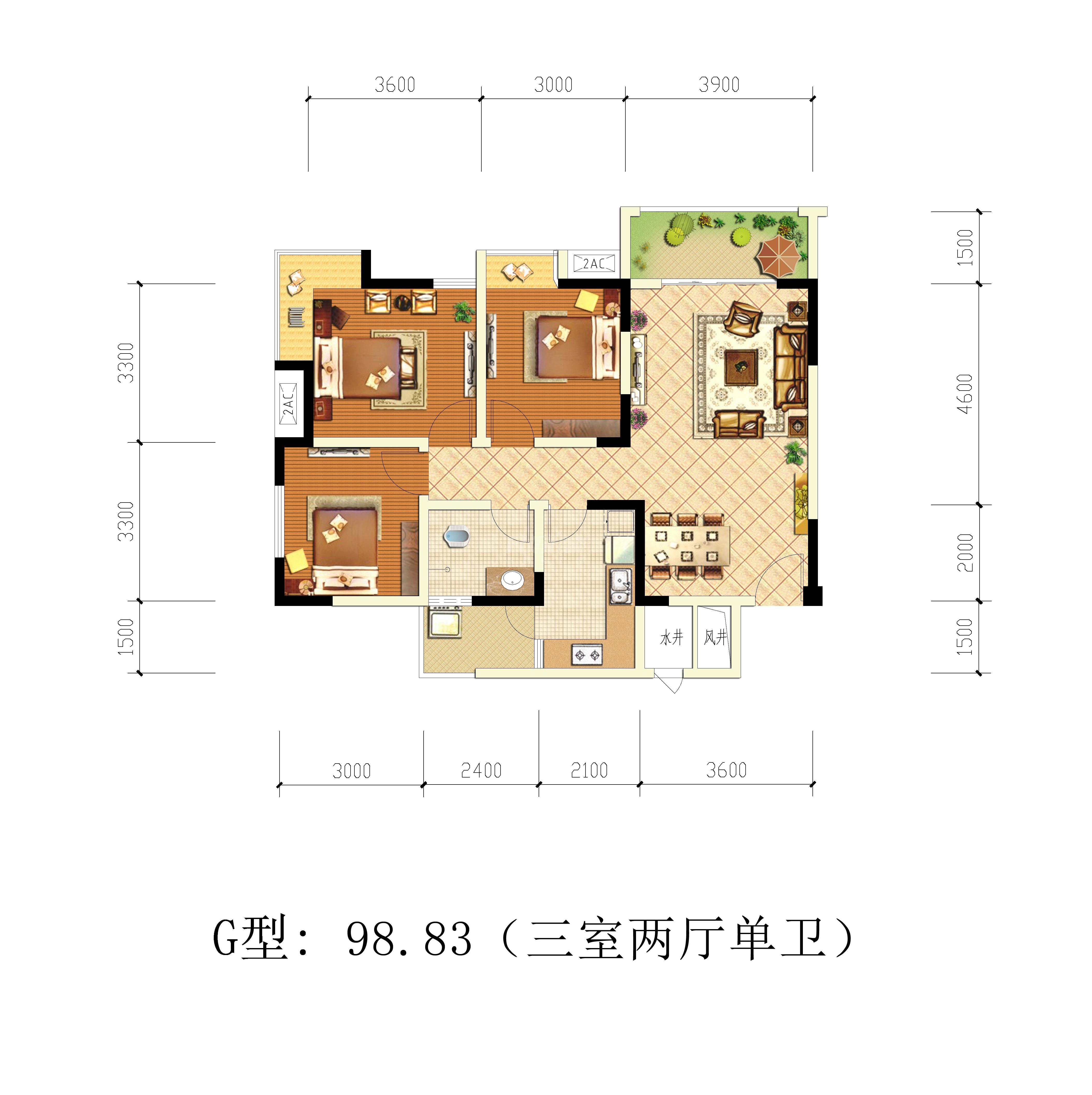 G户型图