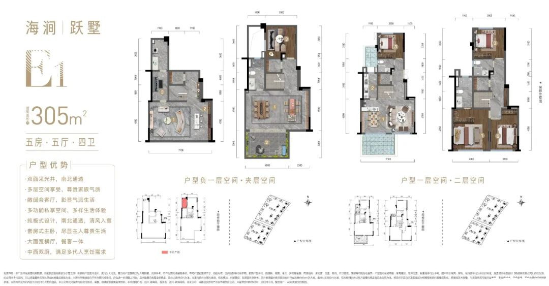 E1户型-305㎡户型图