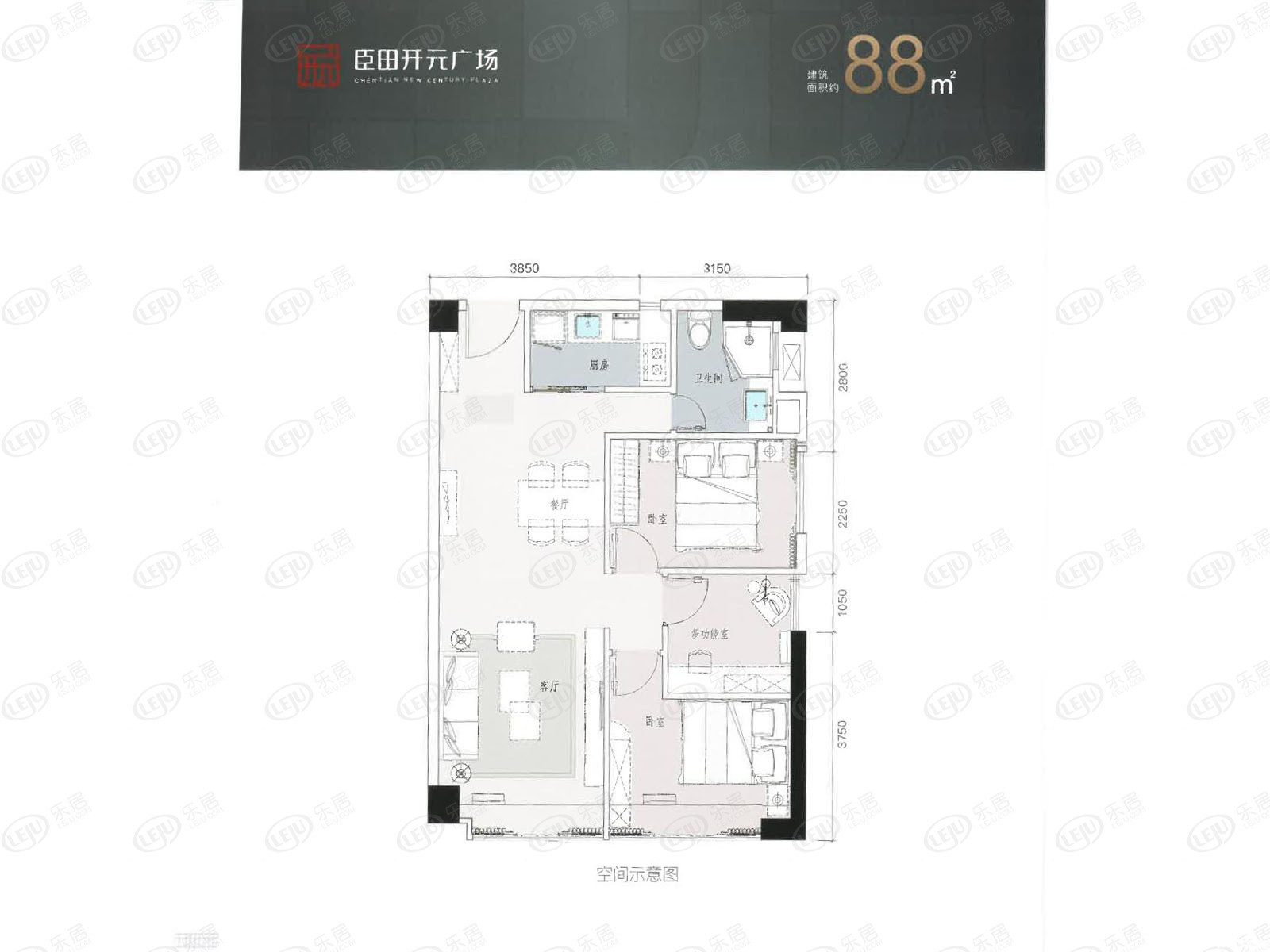 88户型图