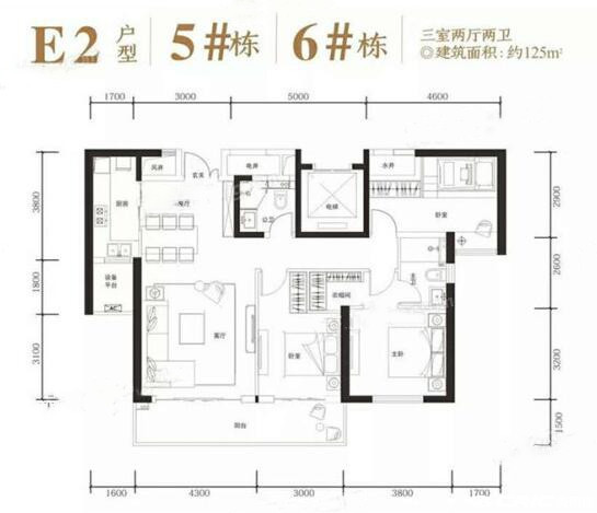 E2户型户型图