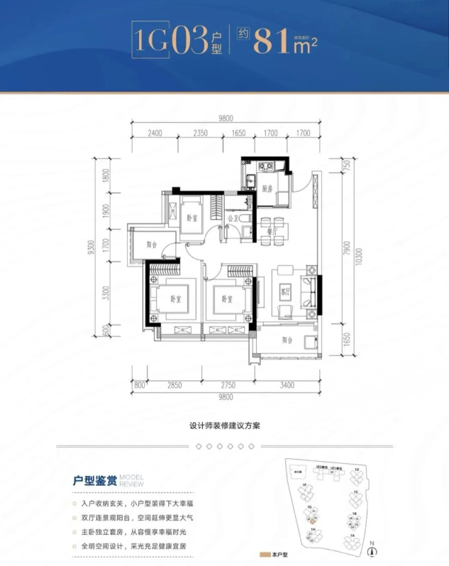 81户型图