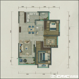 C95㎡户型图