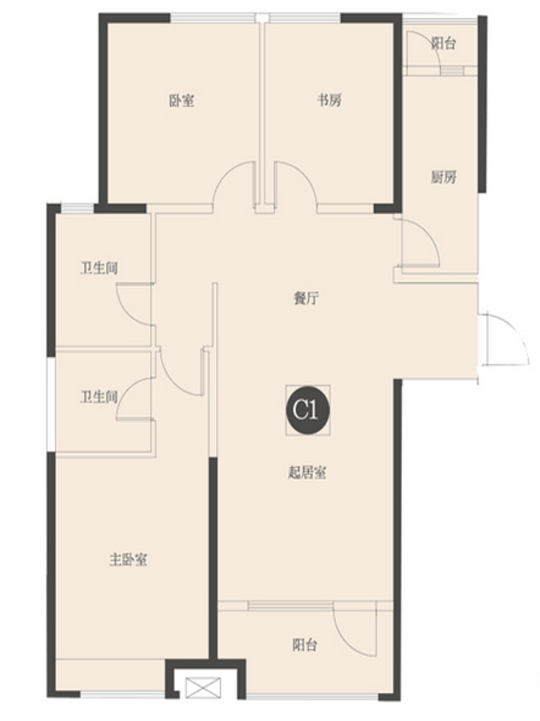 C1户型图