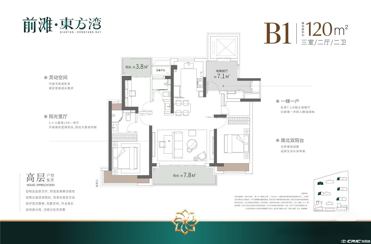 前滩·東方湾B户型图