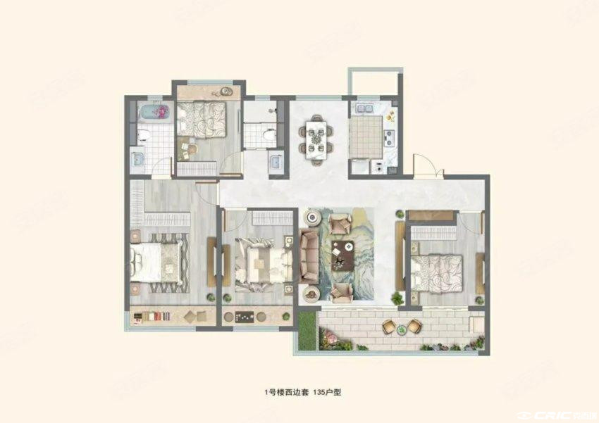 135-4-2-2户型图